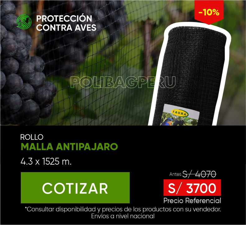 malla antipajaro