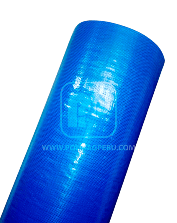 Tela laminada azul